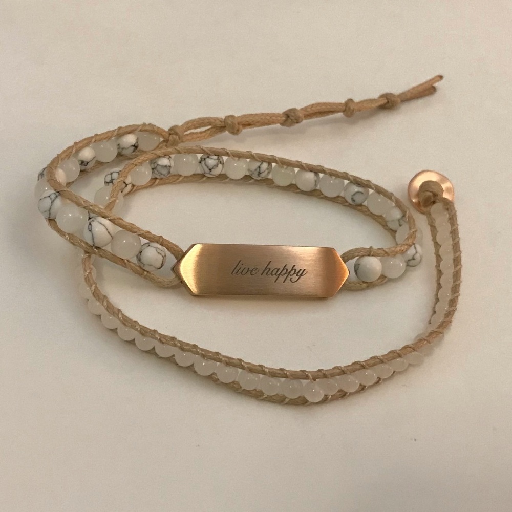 KEEP Collective “Live Happy” Wrap Bracelet